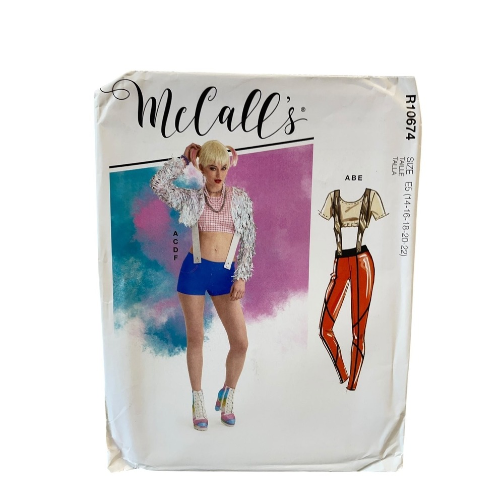 McCall's R10674 Misses Costumes Size 14-22 Modern Stretch Knit FF UNCUT